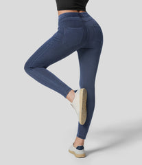 Halara Flex™ Denim Heat High Waisted Pocket Casual Leggings